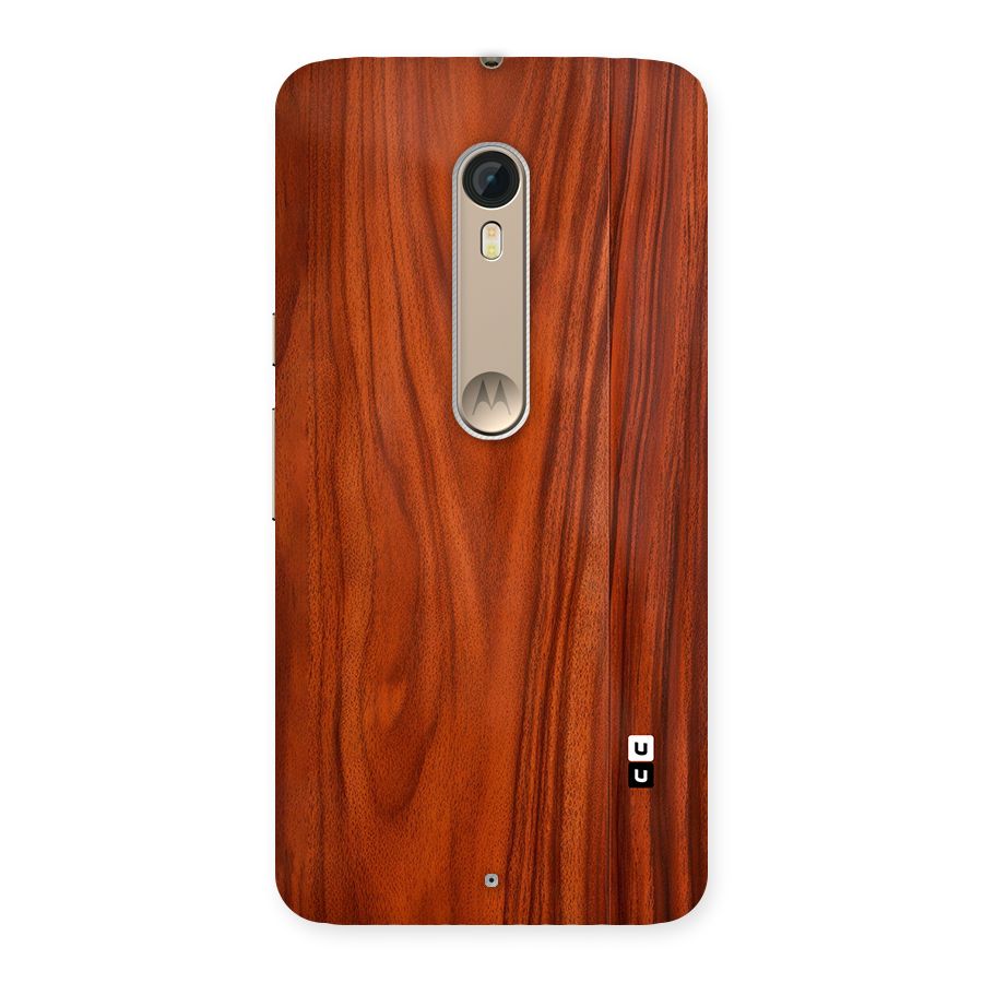 Wooden Texture Printed Back Case for Moto X Style