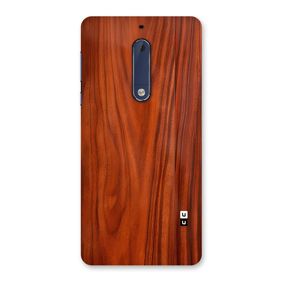 Wooden Texture Printed Back Case for Nokia 5