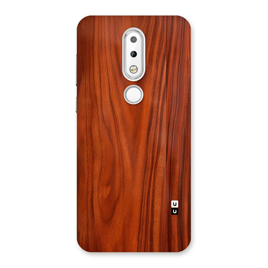Wooden Texture Printed Back Case for Nokia 6.1 Plus