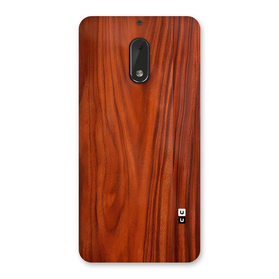 Wooden Texture Printed Back Case for Nokia 6