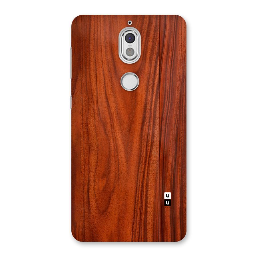 Wooden Texture Printed Back Case for Nokia 7