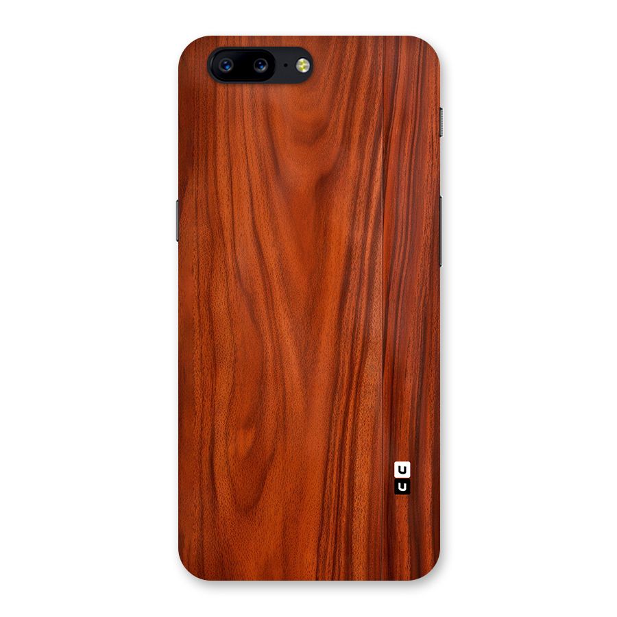 Wooden Texture Printed Back Case for OnePlus 5