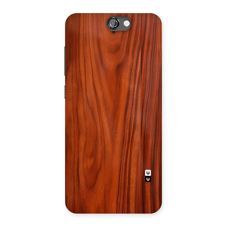 Wooden Texture Printed Back Case for One A9
