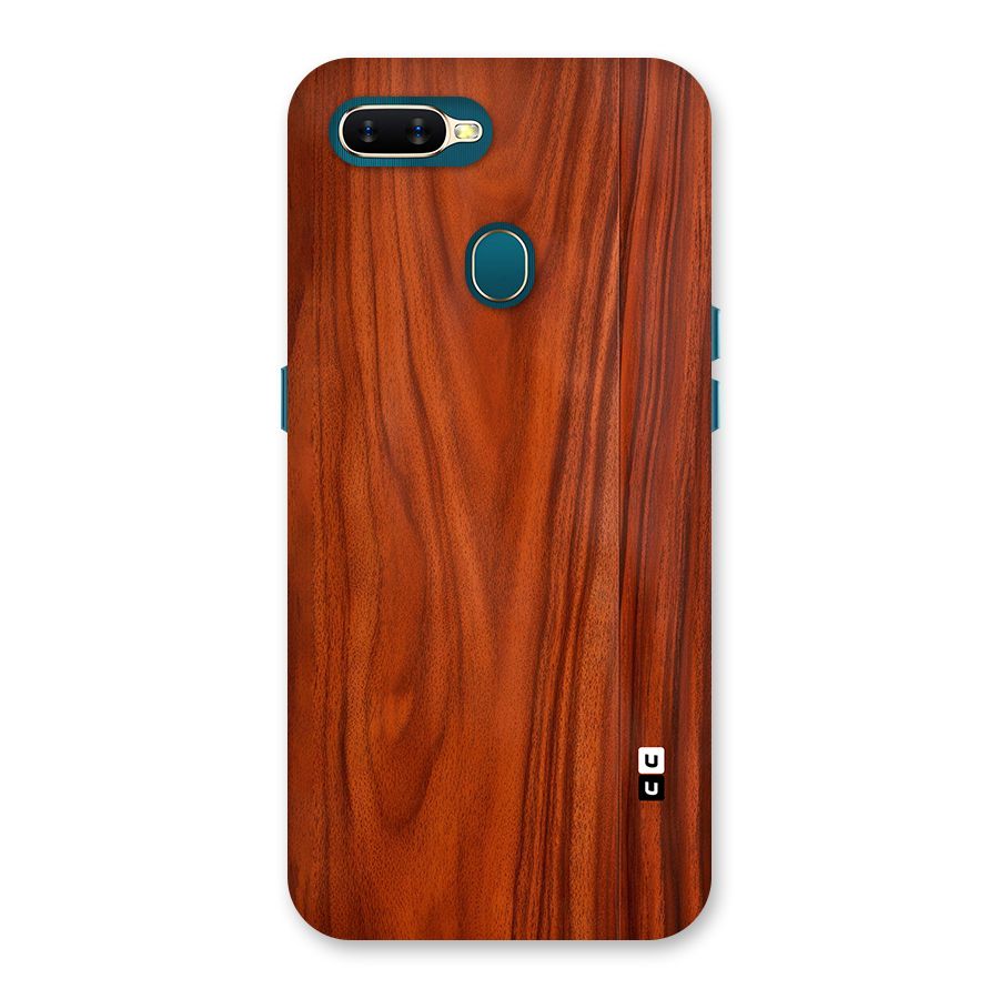 Wooden Texture Printed Back Case for Oppo A12s