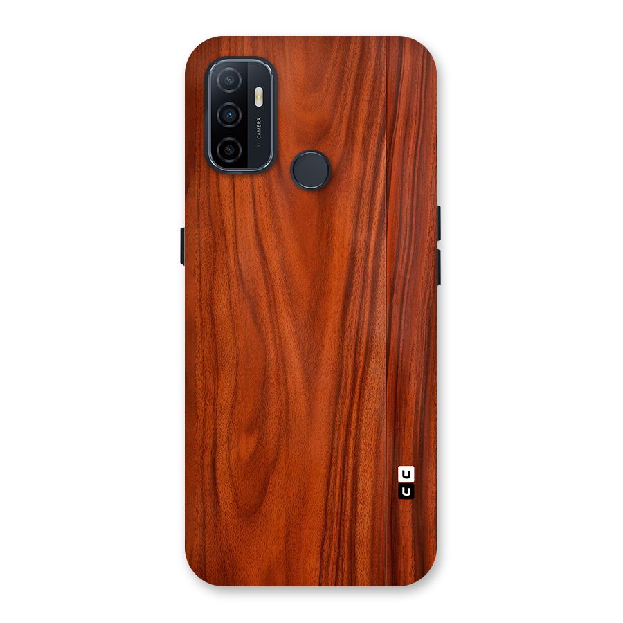 Wooden Texture Printed Back Case for Oppo A32