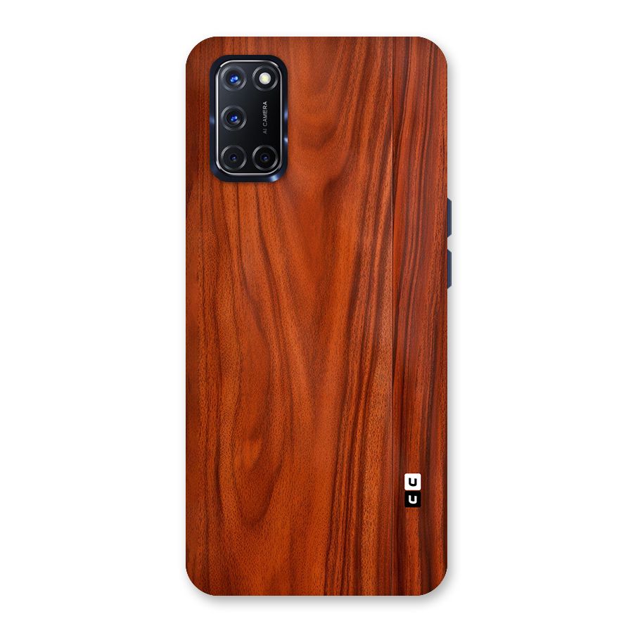 Wooden Texture Printed Back Case for Oppo A52