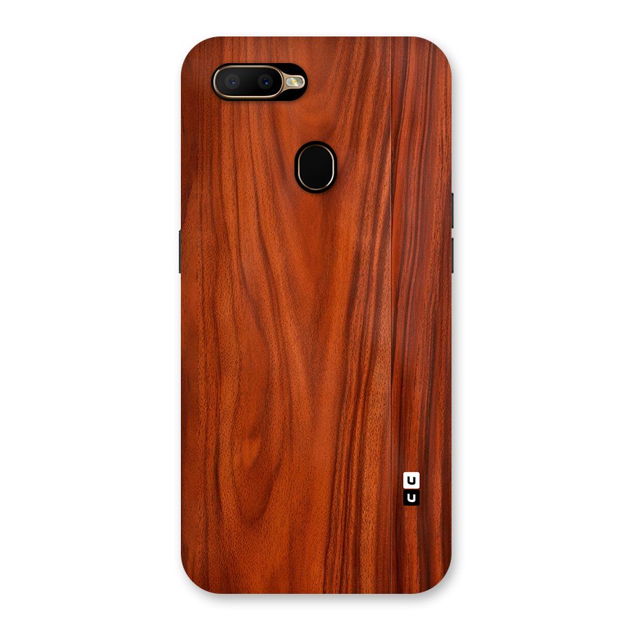 Wooden Texture Printed Back Case for Oppo A5s