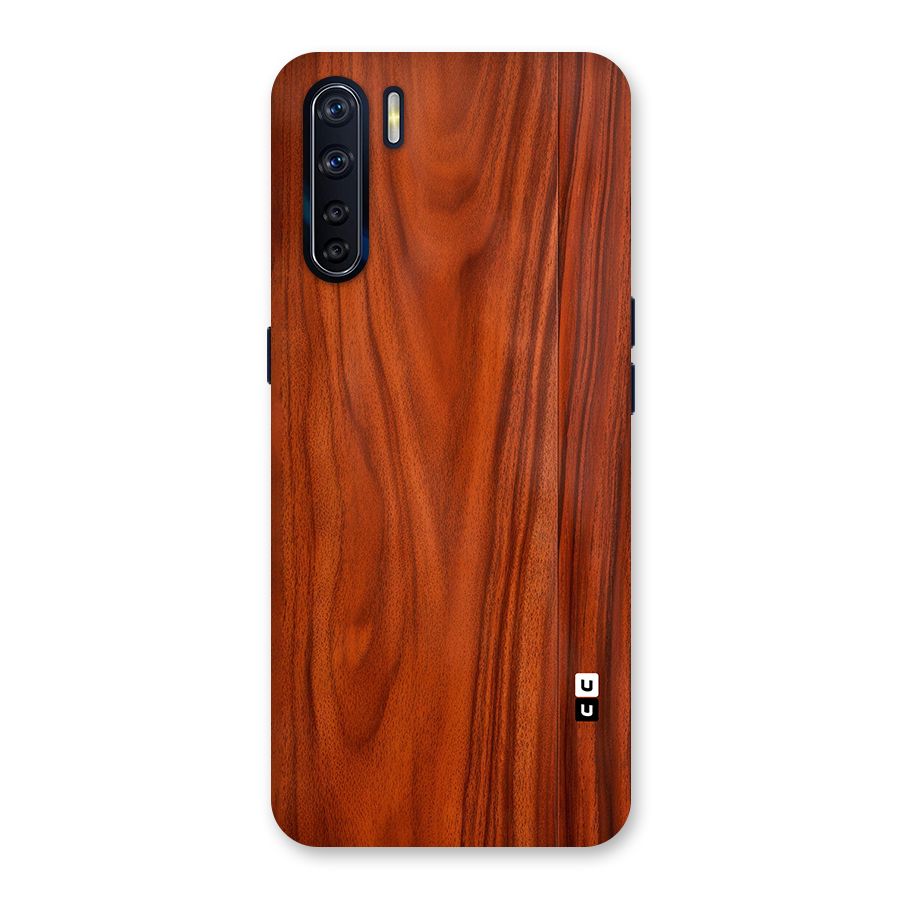 Wooden Texture Printed Back Case for Oppo F15