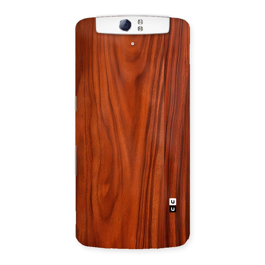 Wooden Texture Printed Back Case for Oppo N1