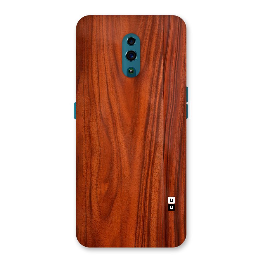 Wooden Texture Printed Back Case for Oppo Reno