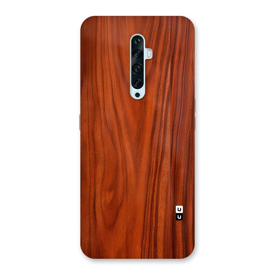 Wooden Texture Printed Back Case for Oppo Reno2 F