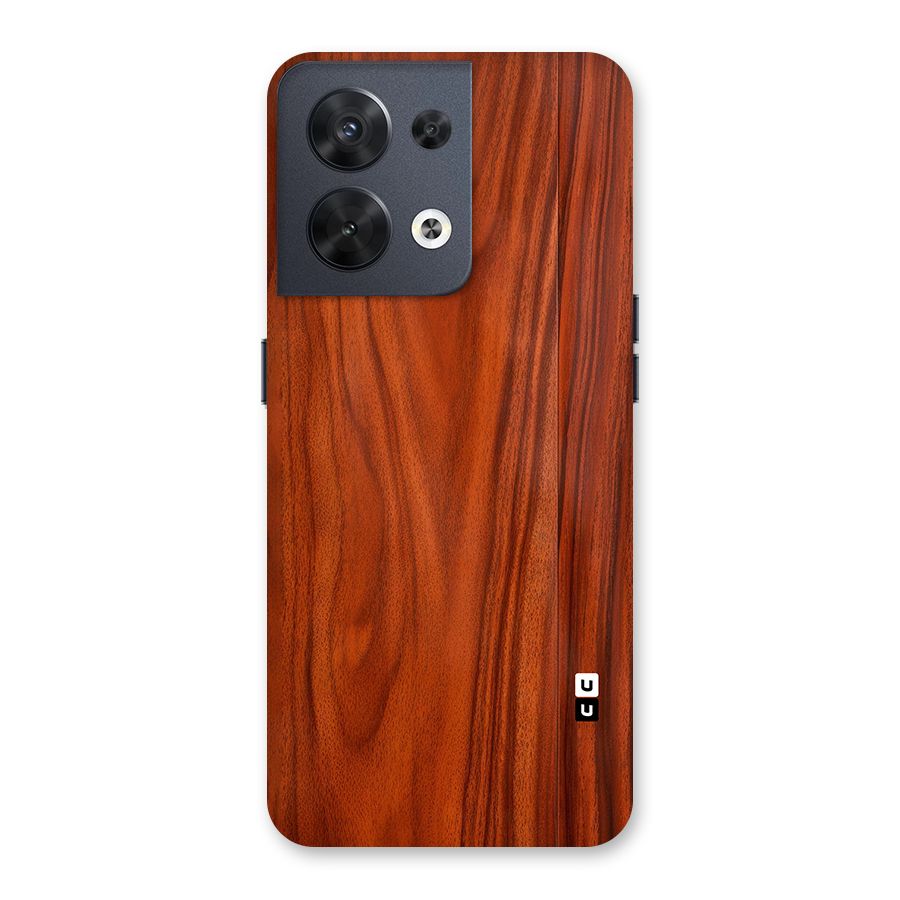 Wooden Texture Printed Back Case for Oppo Reno8 5G
