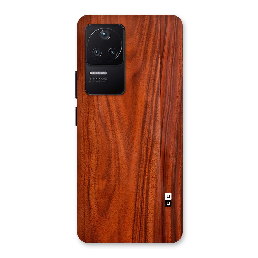 Wooden Texture Printed Back Case for Poco F4 5G