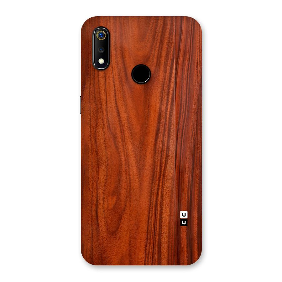 Wooden Texture Printed Back Case for Realme 3