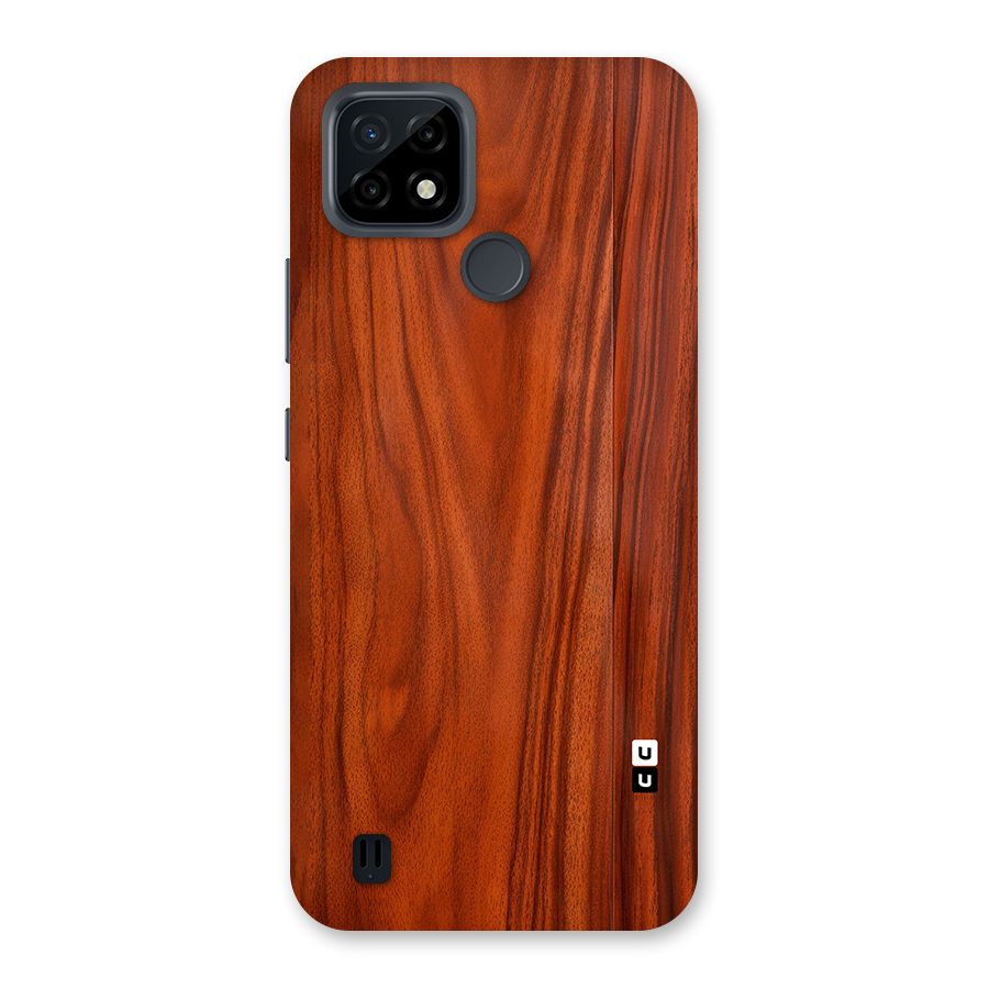 Wooden Texture Printed Back Case for Realme C21