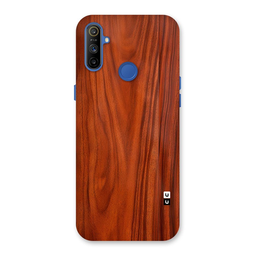 Wooden Texture Printed Back Case for Realme Narzo 10A