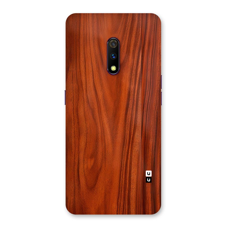 Wooden Texture Printed Back Case for Realme X