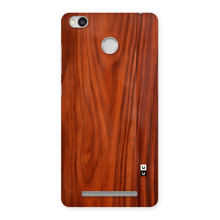 Wooden Texture Printed Back Case for Redmi 3S Prime