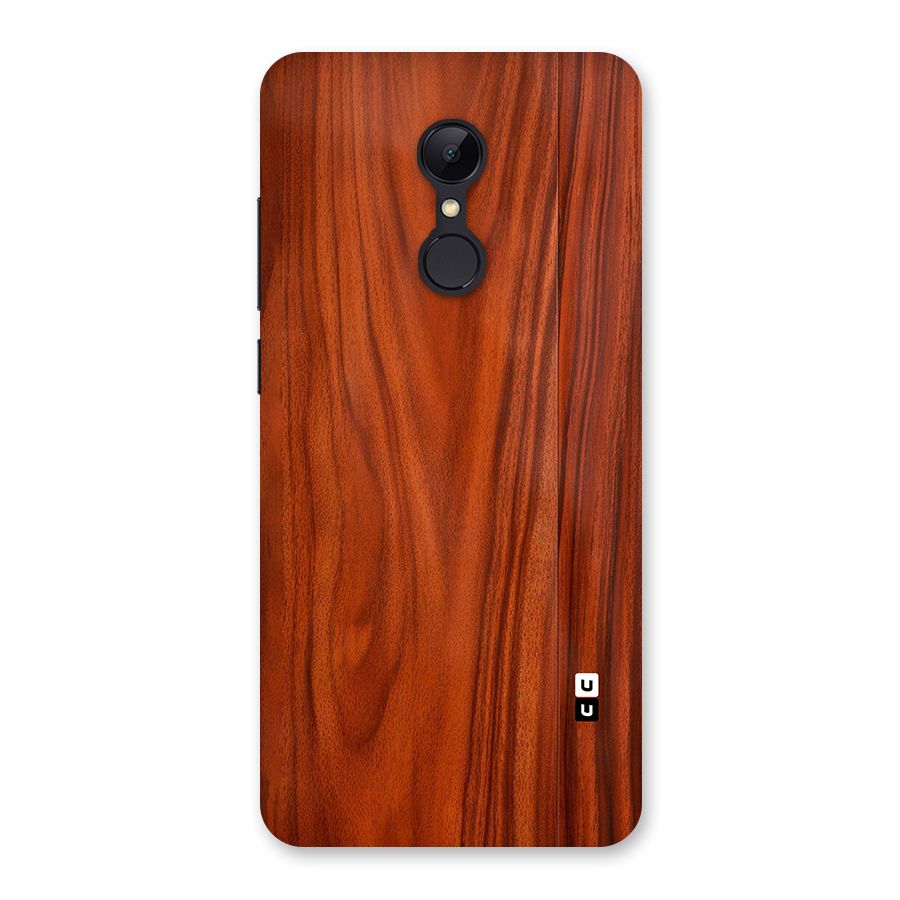 Wooden Texture Printed Back Case for Redmi 5