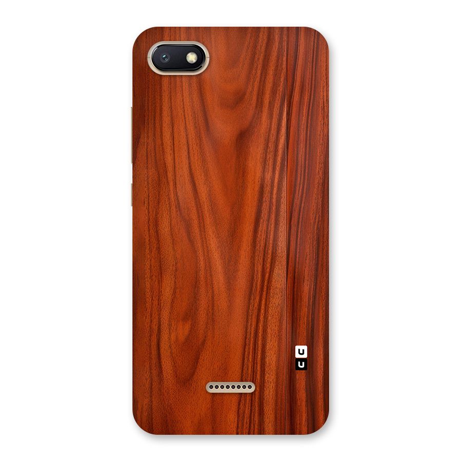 Wooden Texture Printed Back Case for Redmi 6A