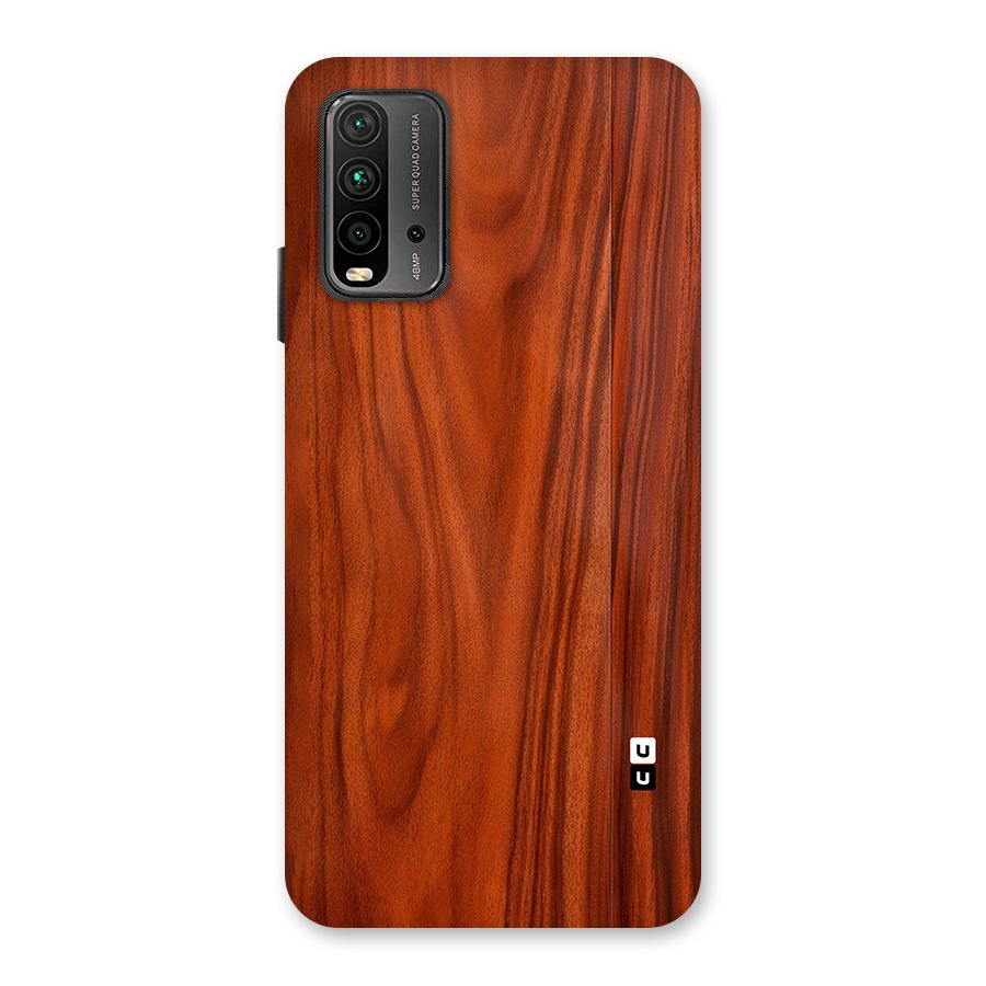 Wooden Texture Printed Back Case for Redmi 9 Power