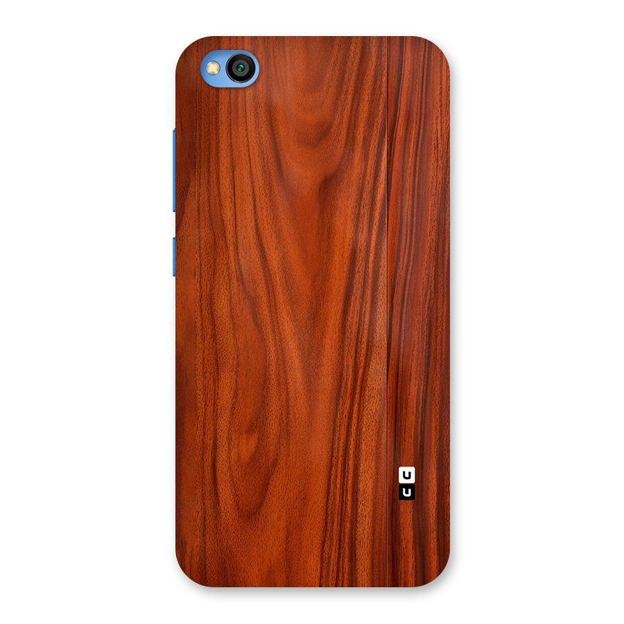 Wooden Texture Printed Back Case for Redmi Go