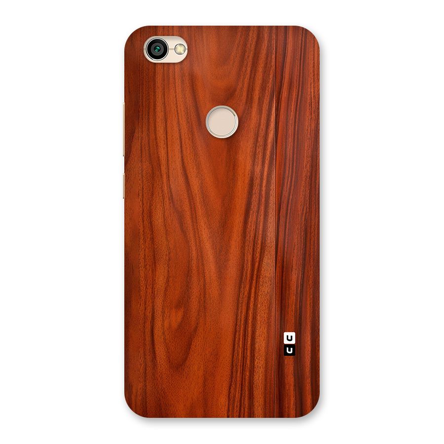 Wooden Texture Printed Back Case for Redmi Y1 2017