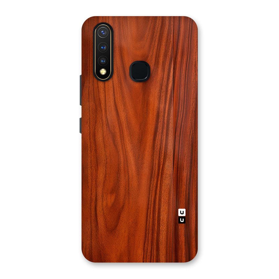 Wooden Texture Printed Back Case for Vivo U20