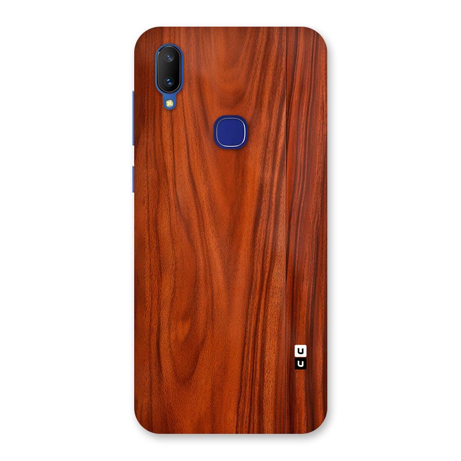 Wooden Texture Printed Back Case for Vivo V11
