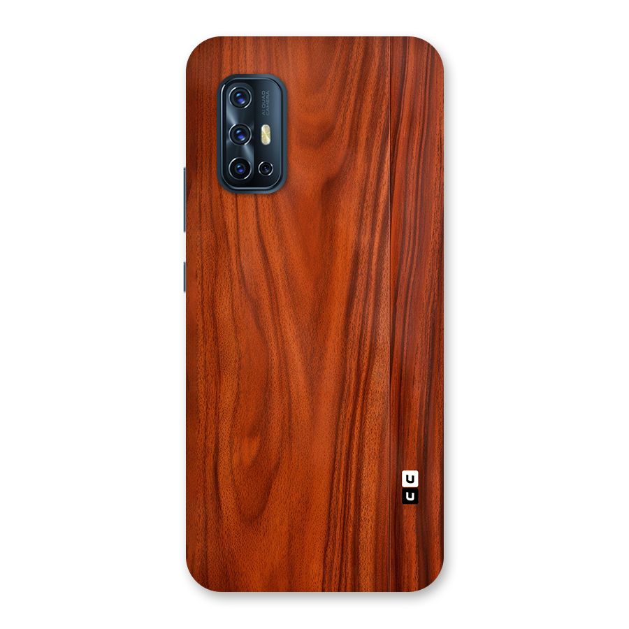 Wooden Texture Printed Back Case for Vivo V17