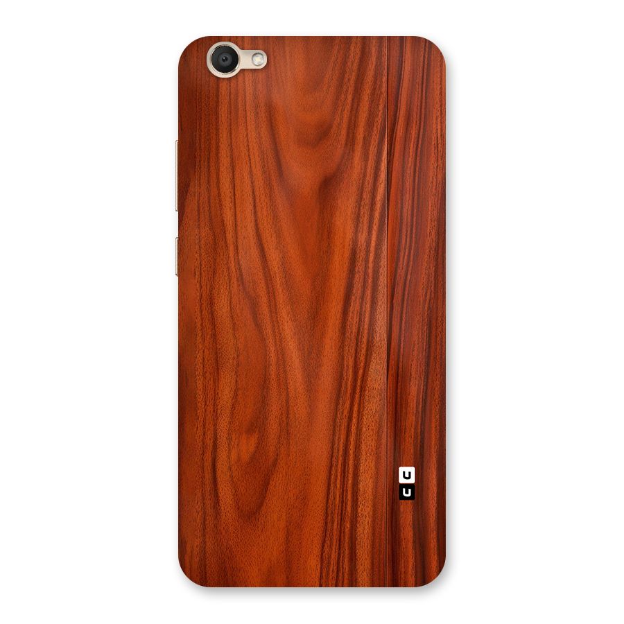 Wooden Texture Printed Back Case for Vivo V5