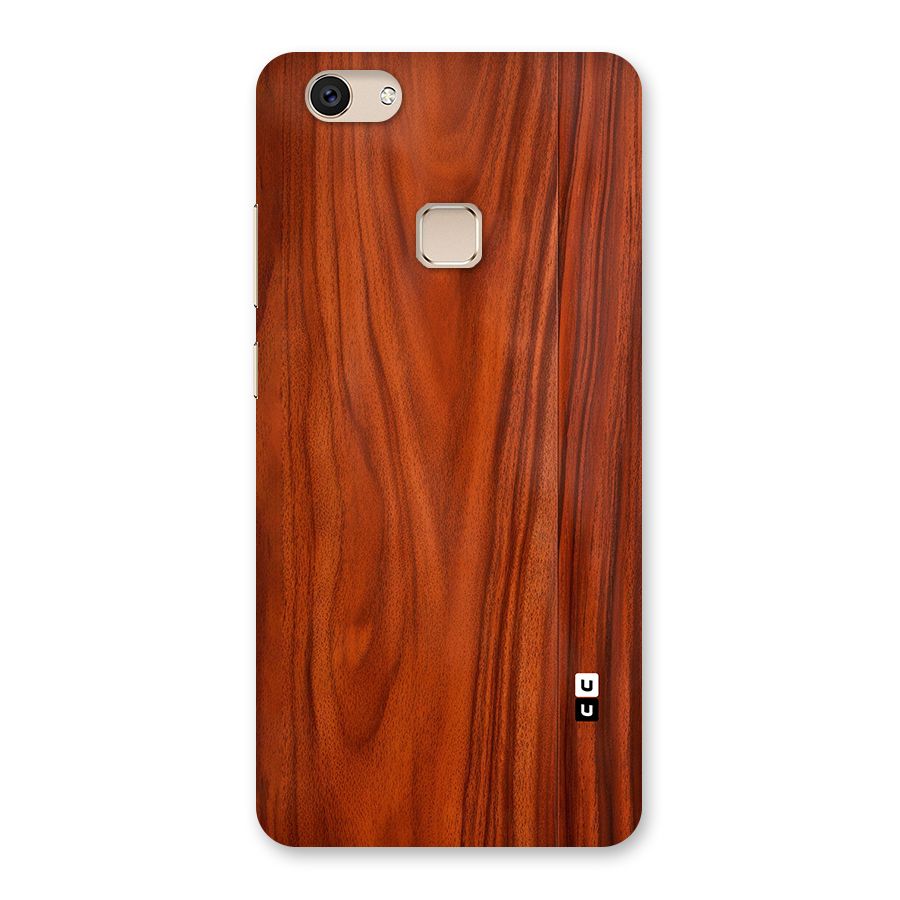 Wooden Texture Printed Back Case for Vivo V7