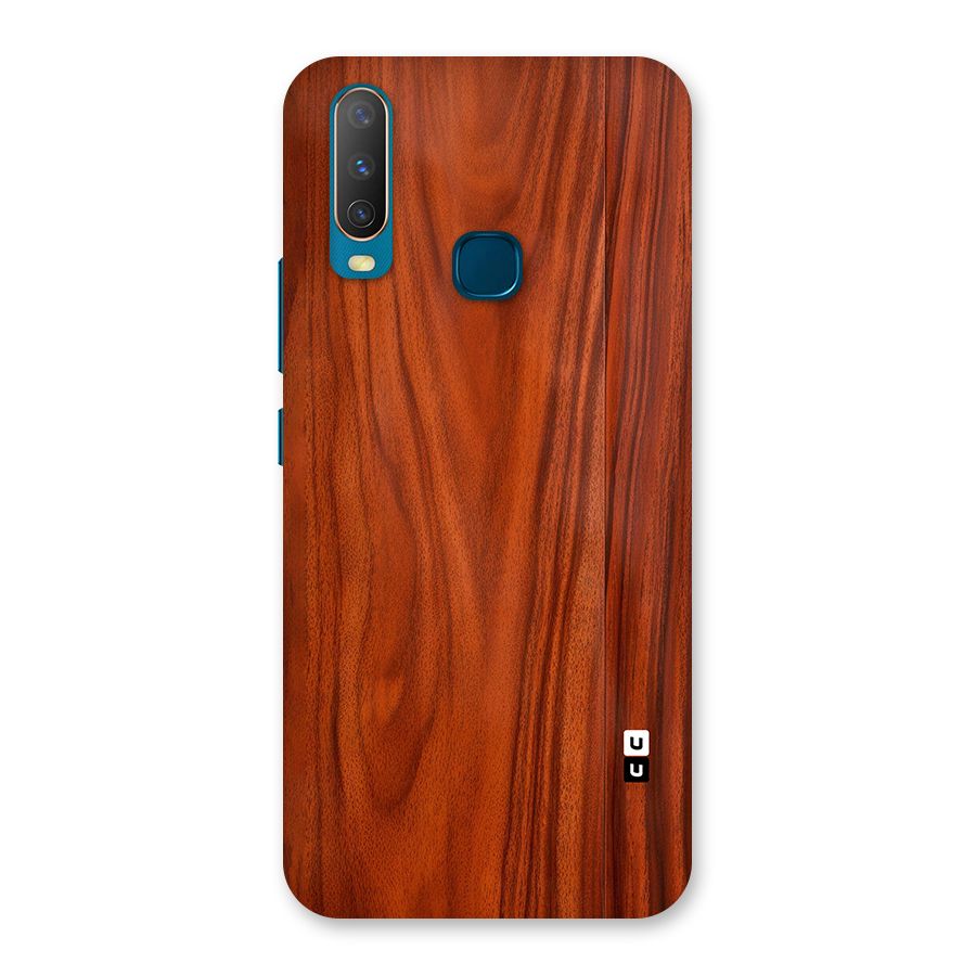 Wooden Texture Printed Back Case for Vivo Y11