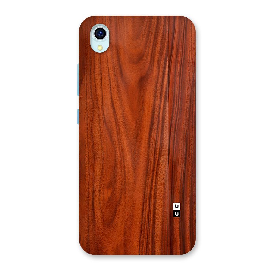 Wooden Texture Printed Back Case for Vivo Y1s