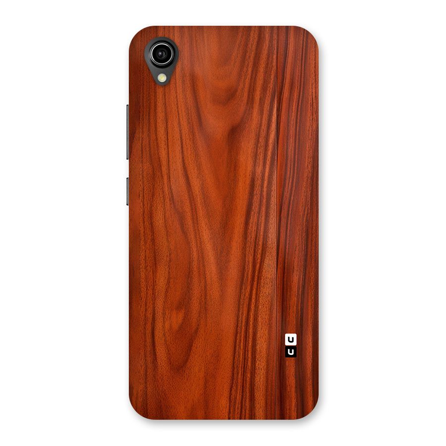 Wooden Texture Printed Back Case for Vivo Y90