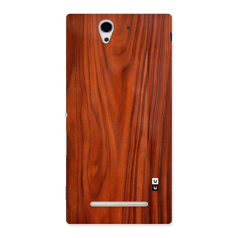 Wooden Texture Printed Back Case for Xperia C3