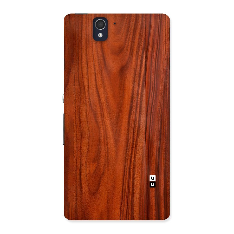 Wooden Texture Printed Back Case for Xperia Z