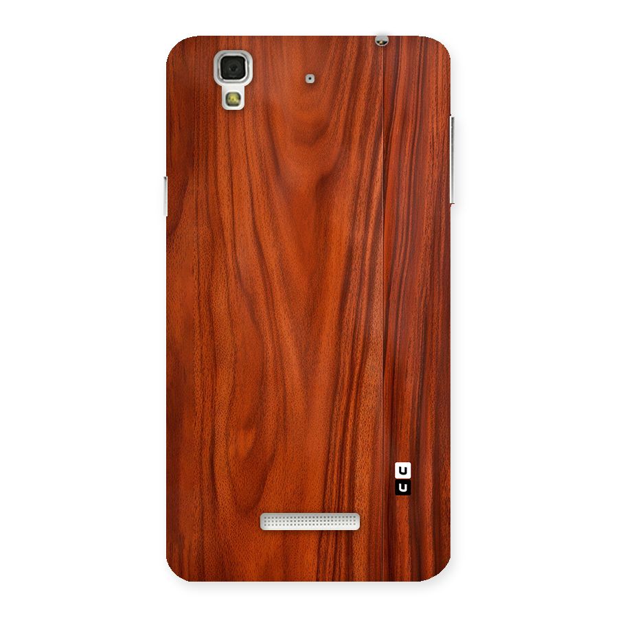 Wooden Texture Printed Back Case for Yureka