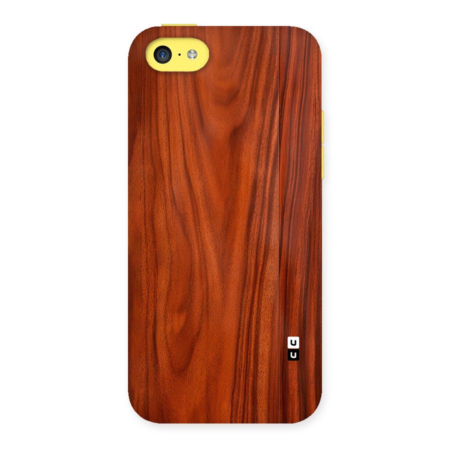 Wooden Texture Printed Back Case for iPhone 5C