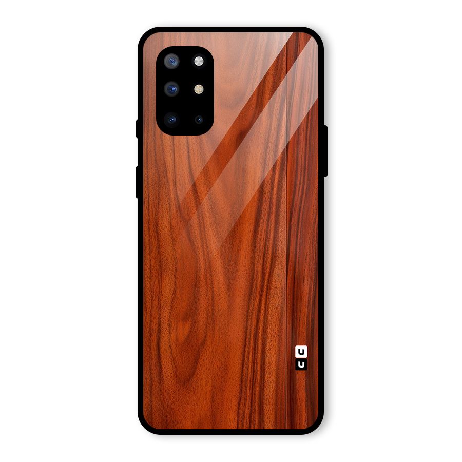 Wooden Texture Printed Glass Back Case for OnePlus 8T