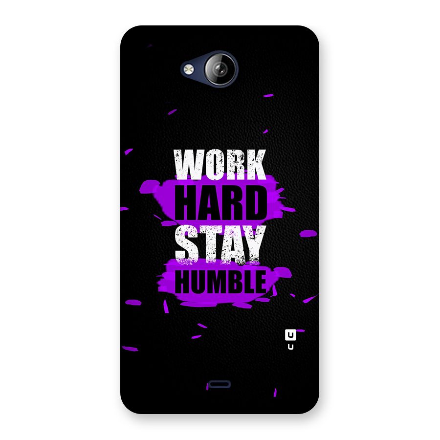 Work Hard Stay Humble Back Case for Canvas Play Q355