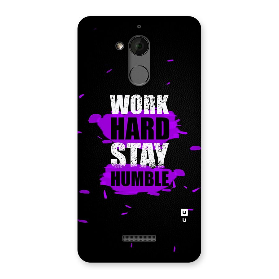 Work Hard Stay Humble Back Case for Coolpad Note 5