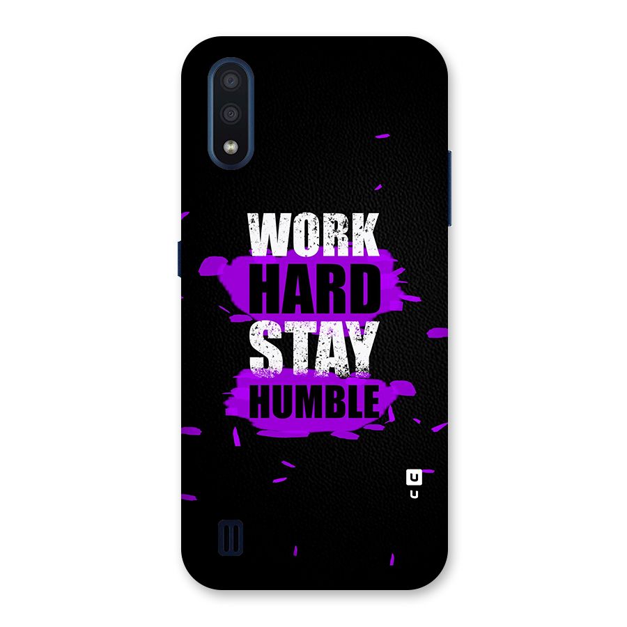 Work Hard Stay Humble Back Case for Galaxy M01
