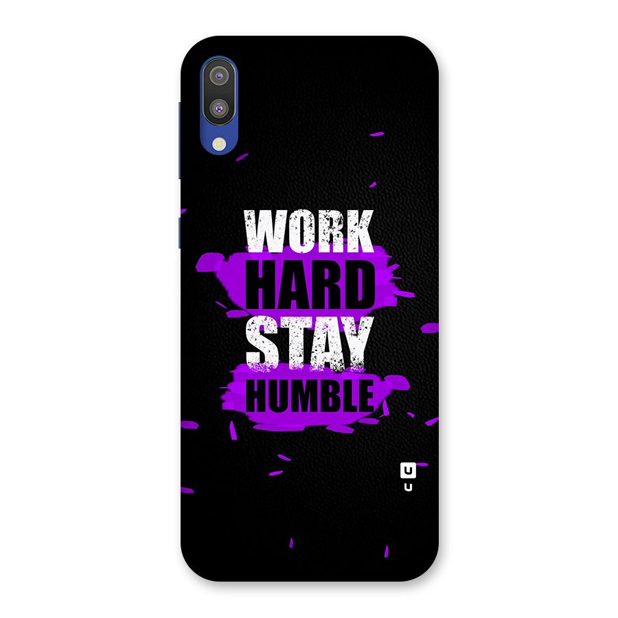 Work Hard Stay Humble Back Case for Galaxy M10