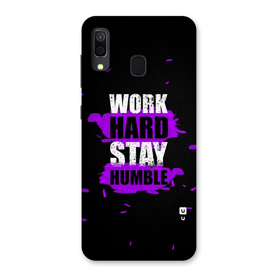 Work Hard Stay Humble Back Case for Galaxy M10s