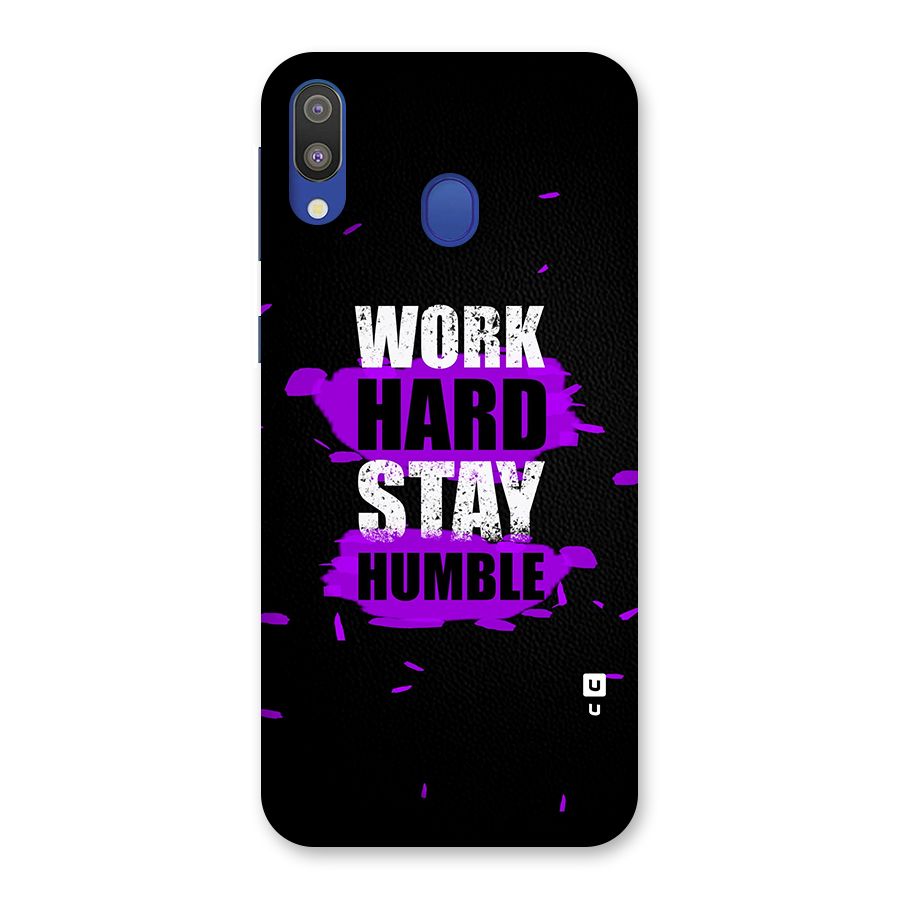 Work Hard Stay Humble Back Case for Galaxy M20