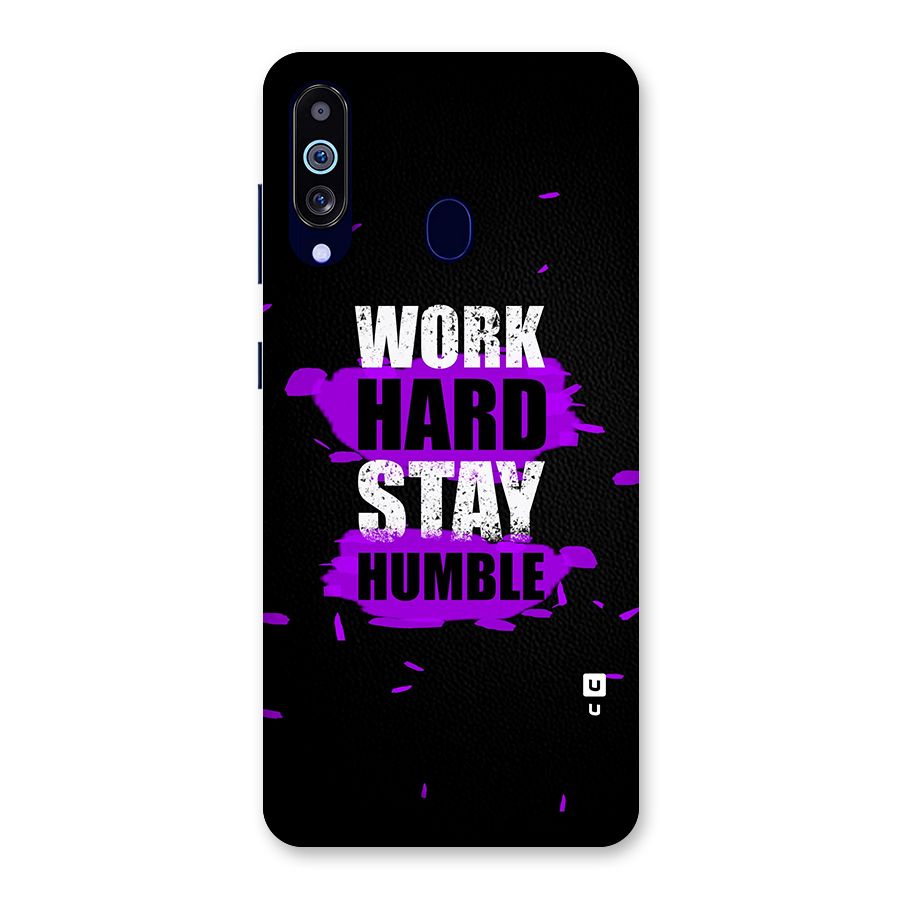 Work Hard Stay Humble Back Case for Galaxy M40