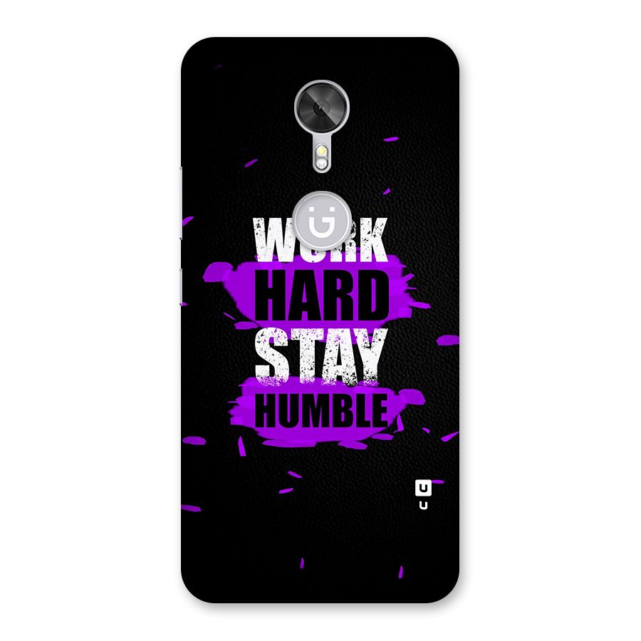 Work Hard Stay Humble Back Case for Gionee A1