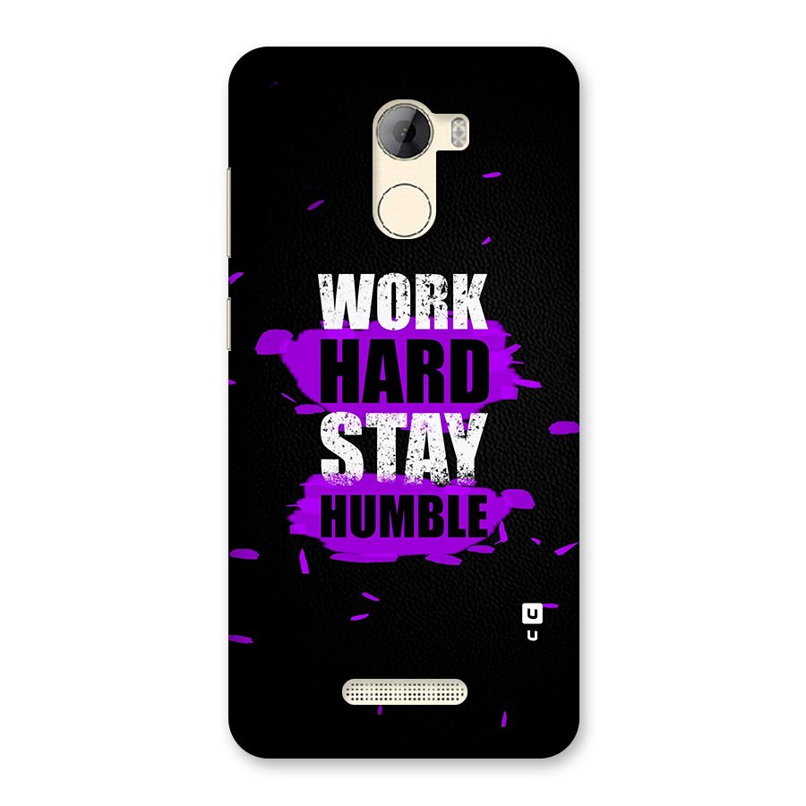 Work Hard Stay Humble Back Case for Gionee A1 LIte