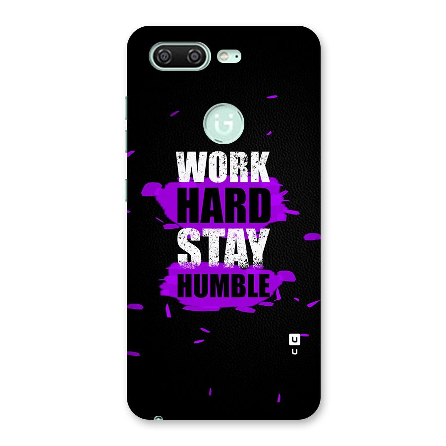 Work Hard Stay Humble Back Case for Gionee S10
